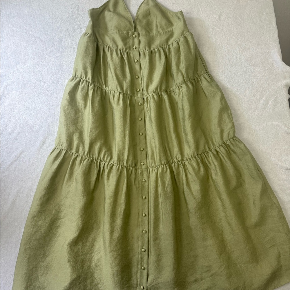 Babaton elegant Green Sleeveless Maxi Dress tired women’s size small